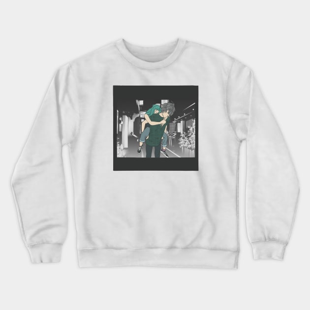 Piggy Backyard anime Crewneck Sweatshirt by RandomAlice